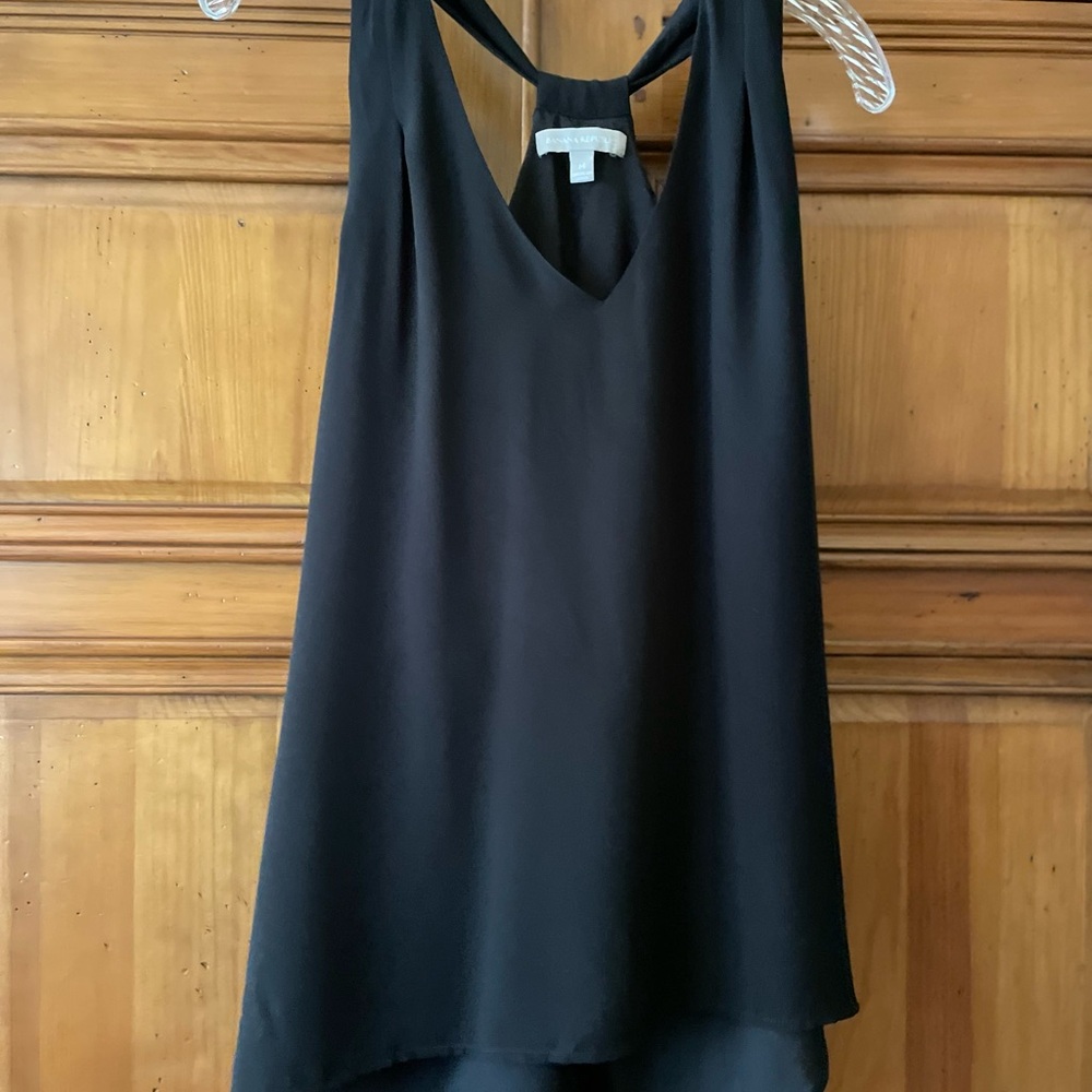 Banana Republic Black Sleeveless V-Neck Top